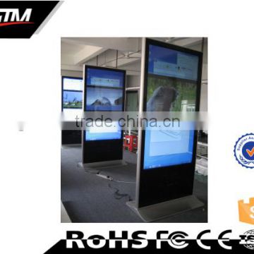 custom 72inch floor stand screen multi touch pc monitor digital signage