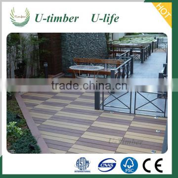 150X25mm deep embossed wpc composite decking popular in the Europe