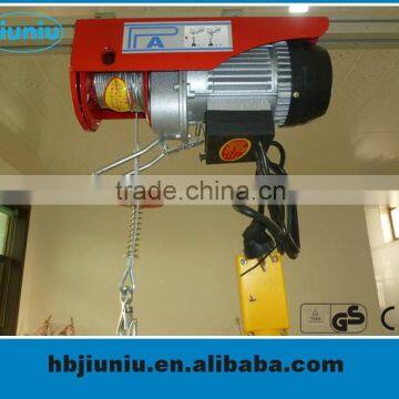 0.5Ton electric wire rope hoist, pa500 mini electric hoist