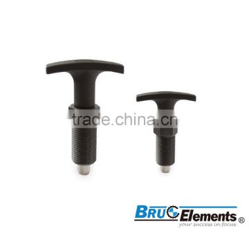 Steel gunmetal finishT-handle Index Plunger BK29.0039