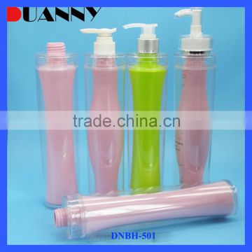 Newest Design Low Price Silk Screen Prting Pink Plastic Shampoo Bottle Packaging                        
                                                Quality Choice