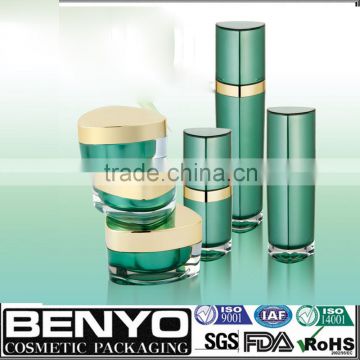 cosmetics cream empty jar and bottle for skin care