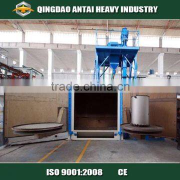 Q765C turntable shot/sand blast machine manufacture for forging parts