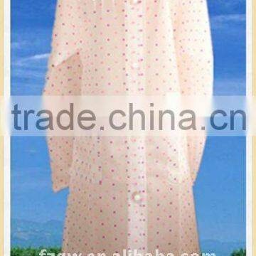 lovely long woman raincoat rainwear for adult