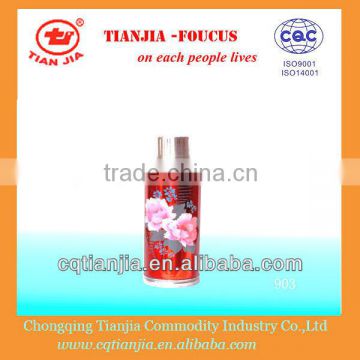 Transparent Red Painting Flower Metal Vacuum Flask with glass refill 2L 113