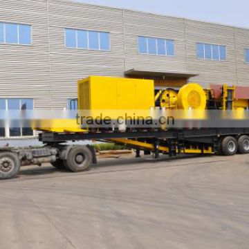 Wheel movable stone crushing plant, Tire mobile stone crushing plant, Portable stone crushing plant