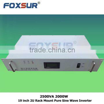 Competitive Price power system output 2500VA 2000W 48V dc to 110V ac 19 inch 2U Rack Mount inverter pure sine wave