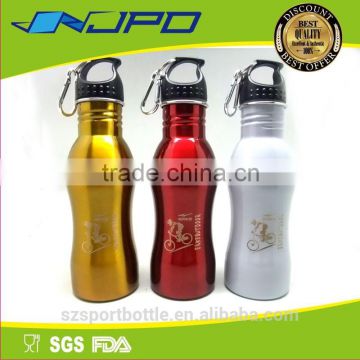 500ml eco friendly tiger stainless steel vacuum bottle with carabiner, FDA/EU/LFGB/TUV certification