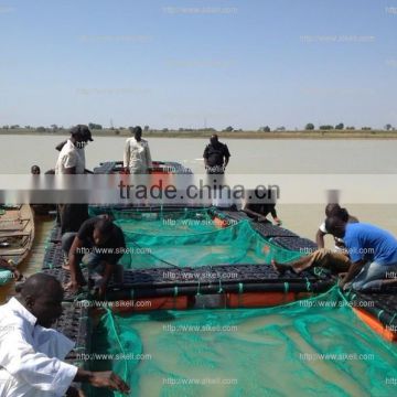 HDPE freshwater floating aquaculture fish farm