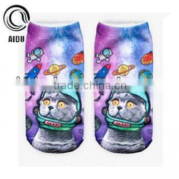 Customed Screen Print Hot Child Low Cut Men Dress Socks