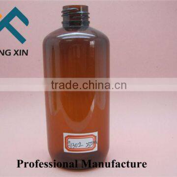 500ml amber color PET plastic bottle with lotion pump