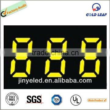 Yellow color Three Digits LED Numeric Display