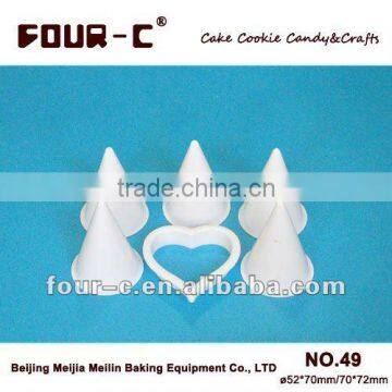 Plastic callalily cake cutter set 5,fondant cake decoration