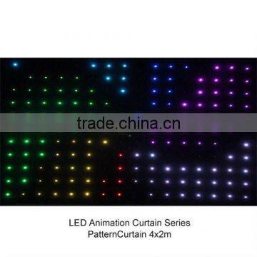 amazing dmx led animation curtain wall