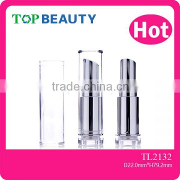 TL2132 Cylinder Round Plastic Empty Lighted Lipstick Case