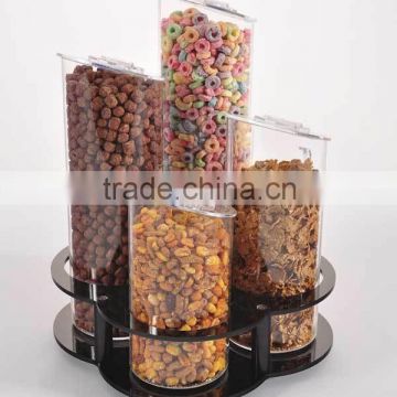 Rotating Cereal Tubes Acrylic