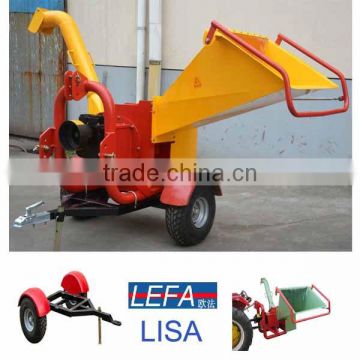palm wood shredder disc chipper machine tractor mounted for paper pulp industry