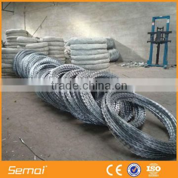 China Factory Hot Dipped Galvanized Stainless Steel Concertina Razor Barbed Wire