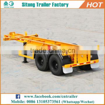 Factory price Tri-axle 30 Tons customized 20 ft shipping container trailer