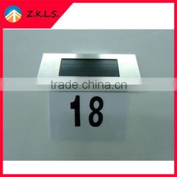 Super Eco-friendly Home And House Solar Doorplate Number Light