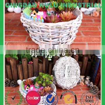 factory price high quality willow planter basket