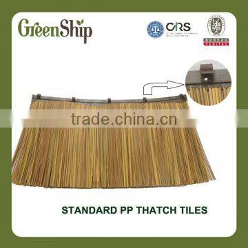 Eco friendly artificial plastic tiki synthetic thatch roof