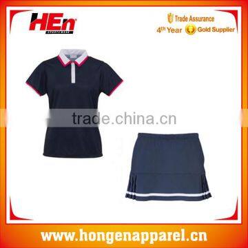 Hot sale fitness women tennis wear college teamwear/custom logo tennis sport wear