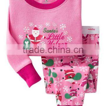 girls pink christmas pajamas sets baby cotton nightgown