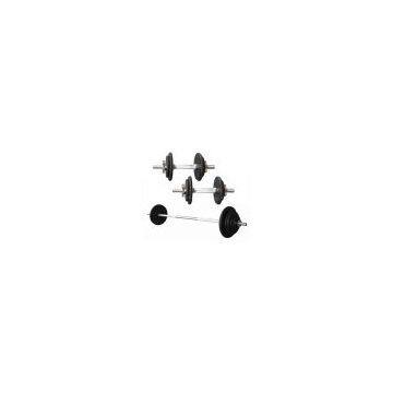 1'' Black Spraying Paint Barbell Plate 160LBS Set