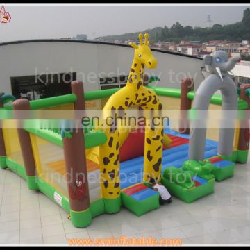 Funny inflatable animal entrance bouncer, inflatable air trampoline for sale