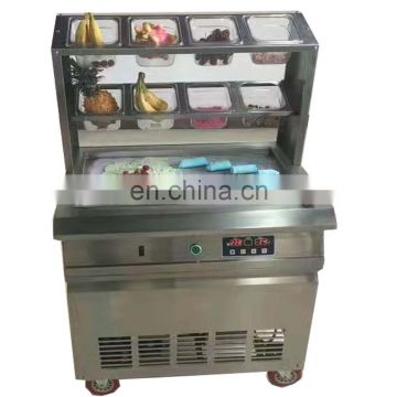 Multifunctional ice cream machine make ice cream with ice cream mixture directly,egg, roll ice cream