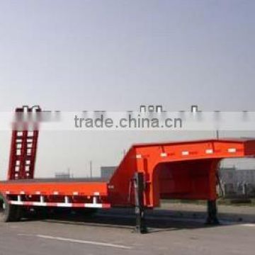Best selling Dongfeng Tri-axle Semi-trailer/Low bed semi-trailer/for construction machinery transport