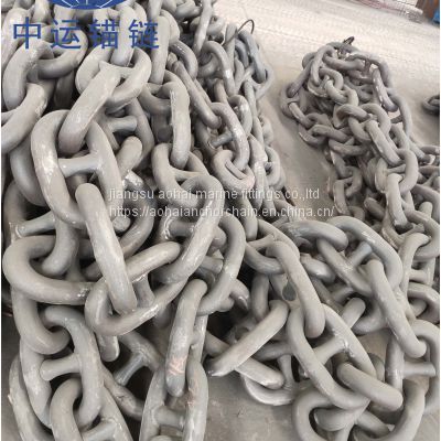 68mm hot dip galvanized marine anchor chain cable