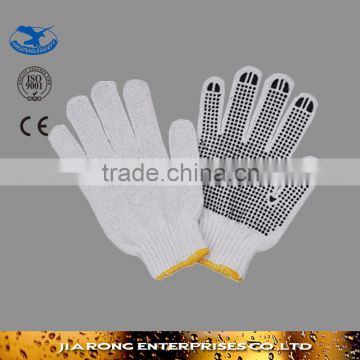 OEM Available Cheap White Cotton Gloves With PVC Dots LG073