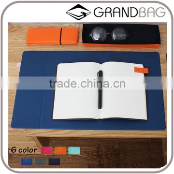 high quality genuine leather rectangle shape desk pad mouse pad place mat