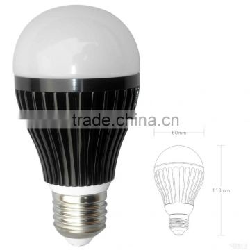 9W LED bulb E27 6000K 90lm/W new shape hot sale