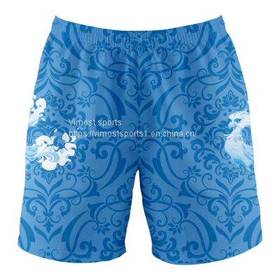 Custom Sublimation Blue Shorts of High Quality