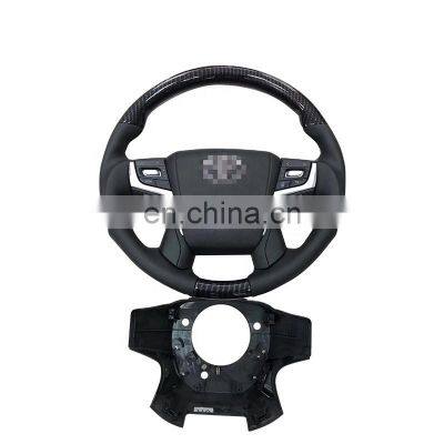 MAICTOP car accessories car steering wheel black with holes and design for landcruiser fzj200 uzj200 prado fzj150 2018