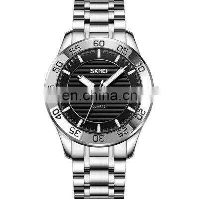 9293 skmei watch man blue watches men wrist stainless steel casual watch for man customize logo Clock Hour