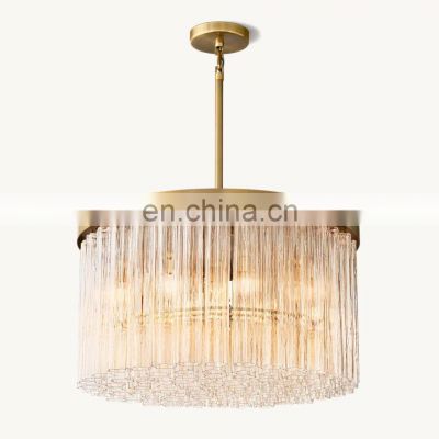 Modern Luxury Classic Cielo round Golden Glass Chandelier Light for Home  Hotel Living Room Bedroom Decor