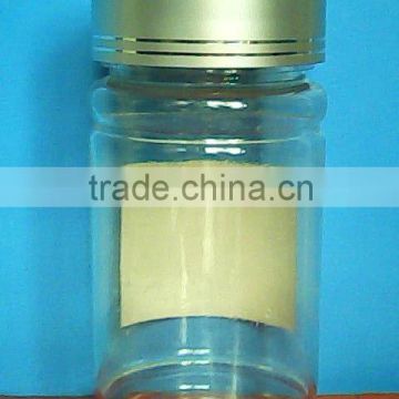 small clear tablet bottle