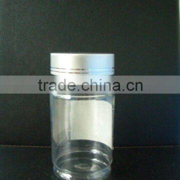 Plastic Pet clear metal cap Pharmaceutical Bottle