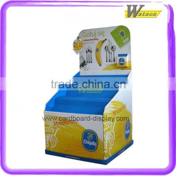 supermarket hot sale cardboard display stand for tableware and cutlery