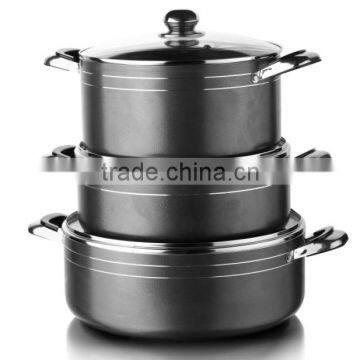 16/18/20/22/24/26/28/30cm Aluminum Pressed Nonstick & Ceramic Coated Casserole Sets