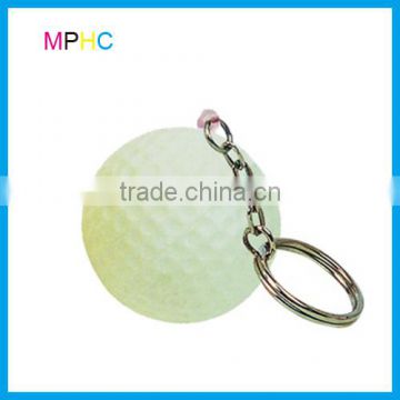 Promotional antistress Golf squeeze ball Key chain