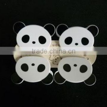 mini plastic Cartoon colorful animal panda Plastic 4 Clip/hangers