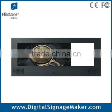 Advertising market application split screen 15 inch lcd advertising player/display/digital signage