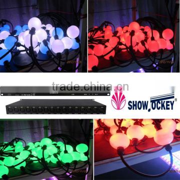 Full color 3D LED cube for indoor hanging with SD card controller