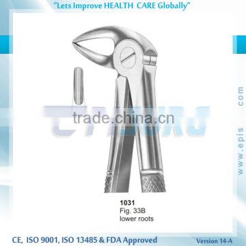 Extraction Forceps lower roots, Fig 33B, Periodontal Oral Surgery