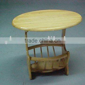 Standard Quality Round Type Natural Wooden Table For Sale